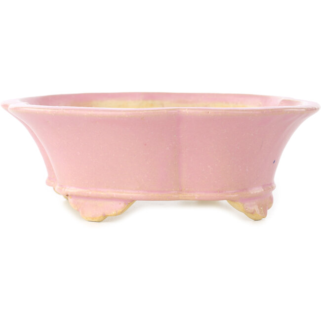 Pot à bonsaï rose Mokko de Shibakatsu - 175 x 155 x 55 mm