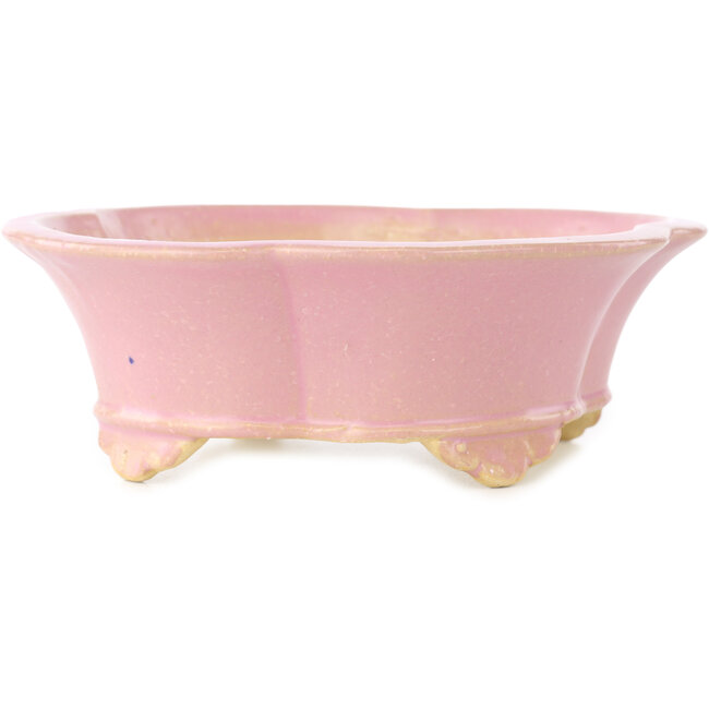 Pot à bonsaï rose Mokko de Shibakatsu - 175 x 155 x 55 mm