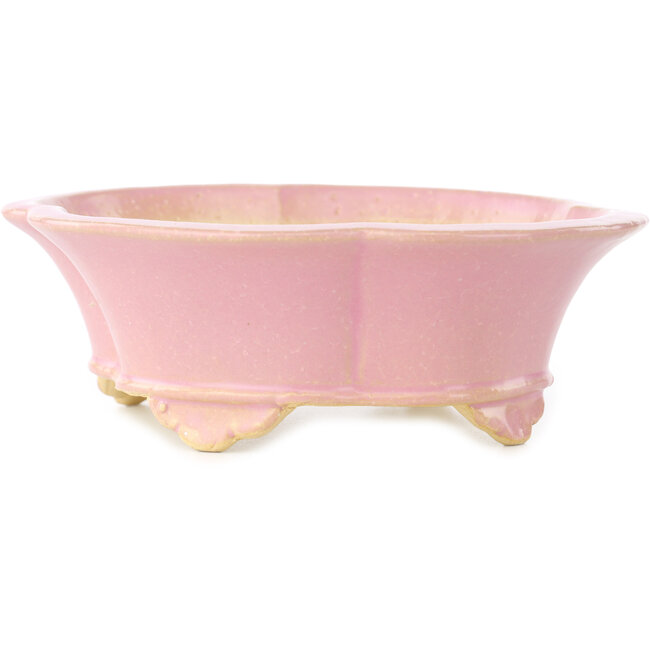 Pot à bonsaï rose Mokko de Shibakatsu - 175 x 155 x 55 mm