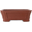 Maceta rectangular sin esmaltar para bonsái de Shibakatsu - 185 x 152 x 63 mm