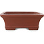 Maceta rectangular sin esmaltar para bonsái de Shibakatsu - 193 x 145 x 50 mm