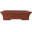 Maceta rectangular sin esmaltar para bonsái de Shibakatsu - 193 x 145 x 50 mm