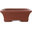 Maceta rectangular sin esmaltar para bonsái de Shibakatsu - 193 x 145 x 50 mm