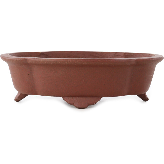 Mokko unglasierter Bonsai-Topf von Shibakatsu - 182 x 150 x 53 mm