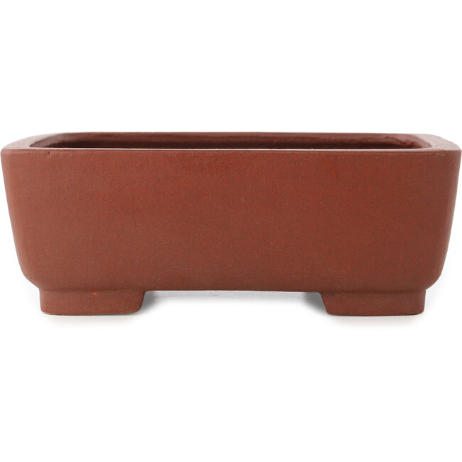 Maceta rectangular sin esmaltar para bonsái de Shibakatsu - 185 x 150 x 65 mm