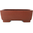 Maceta rectangular sin esmaltar para bonsái de Shibakatsu - 185 x 150 x 65 mm