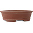 Pot à bonsaï ovale non émaillé de Shibakatsu - 185 x 157 x 53 mm