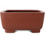 Maceta rectangular sin esmaltar para bonsái de Shibakatsu - 185 x 150 x 65 mm
