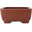 Maceta rectangular sin esmaltar para bonsái de Shibakatsu - 185 x 150 x 65 mm