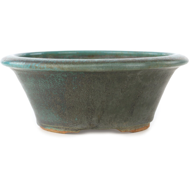 Vaso bonsai turchese rotondo - 185 x 185 x 75 mm