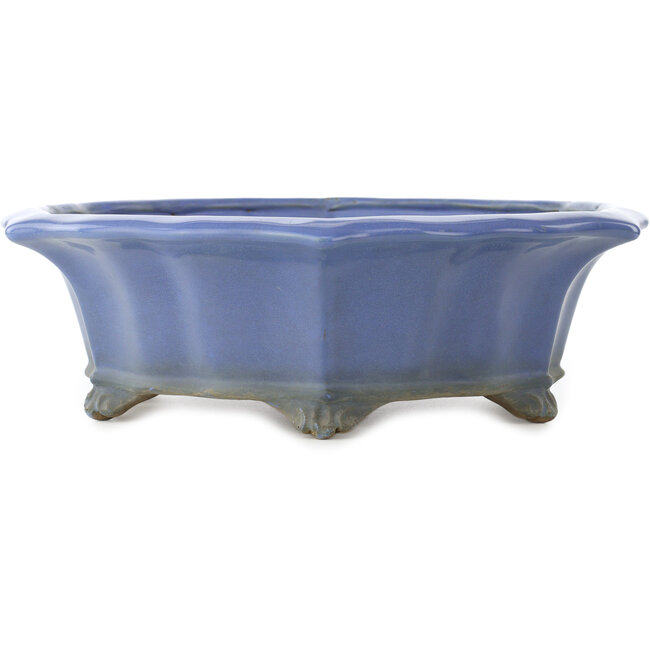 Lotusblauwe bonsaipot van Shuhou - 367 x 367 x 110 mm