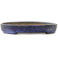 Vaso bonsai ovale blu scuro di Shuhou - 460 x 320 x 47 mm