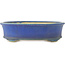 Vaso bonsai ovale blu di Shuhou - 335 x 265 x 95 mm