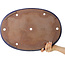 Pot à bonsaï ovale bleu foncé de Reiho - 495 x 355 x 38 mm