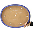 Maceta ovalada para bonsái de color azul oscuro de Yamafusa - 475 x 355 x 65 mm