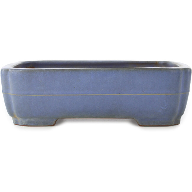 Maceta para bonsái azul claro Mokko de Yamafusa - 305 x 235 x 90 mm