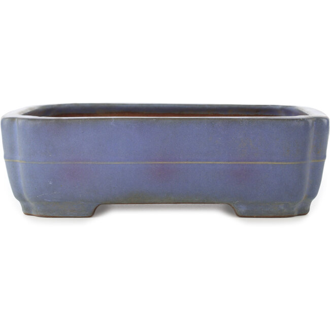 Mokko light blue bonsai pot by Yamafusa - 305 x 235 x 90 mm