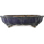 Dunkelblauer Lotus-Bonsai-Topf von Hattori - 370 x 370 x 88 mm