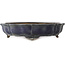 Dunkelblauer Lotus-Bonsai-Topf von Hattori - 370 x 370 x 88 mm