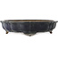 Dunkelblauer Lotus-Bonsai-Topf von Hattori - 370 x 370 x 88 mm