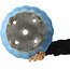 Pot à bonsaï rond en forme de fleur bleu clair de Koyou - 310 x 310 x 145 mm