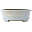 Oval light blue bonsai pot by Koyou - 415 x 360 x 140 mm