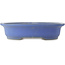 Ovaler blauer Bonsai-Topf von Reiho - 475 x 380 x 110 mm