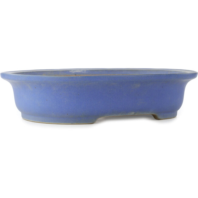 Ovale blauwe bonsai pot van Reiho - 475 x 380 x 110 mm