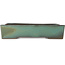 Rectangular turquoise bonsai pot by Kakuzan - 398 x 290 x 85 mm