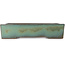 Rectangular turquoise bonsai pot by Kakuzan - 398 x 290 x 85 mm