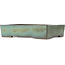 Rectangular turquoise bonsai pot by Kakuzan - 398 x 290 x 85 mm