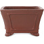 Pot à bonsaï carré non émaillé de Shibakatsu - 140 x 135 x 87 mm
