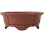 Mokko ongeglazuurde bonsai pot van Shibakatsu - 160 x 135 x 60 mm