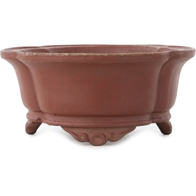 Pot à bonsaï non émaillé Mokko de Shibakatsu - 160 x 135 x 60 mm