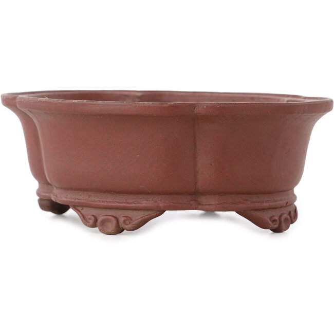 Pot à bonsaï non émaillé Mokko de Shibakatsu - 160 x 135 x 60 mm