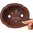 Mokko ongeglazuurde bonsai pot van Shibakatsu - 160 x 135 x 60 mm