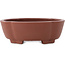 Vaso bonsai Mokko non smaltato di Shibakatsu - 160 x 132 x 53 mm