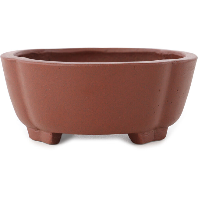 Maceta para bonsái sin esmaltar Mokko de Shibakatsu - 160 x 132 x 53 mm