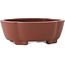 Vaso bonsai Mokko non smaltato di Shibakatsu - 160 x 132 x 53 mm