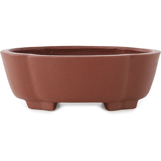 Mokko unglazed bonsai pot by Shibakatsu - 160 x 132 x 53 mm