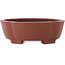 Vaso bonsai Mokko non smaltato di Shibakatsu - 160 x 132 x 53 mm