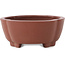 Mokko unglazed bonsai pot by Shibakatsu - 160 x 132 x 53 mm