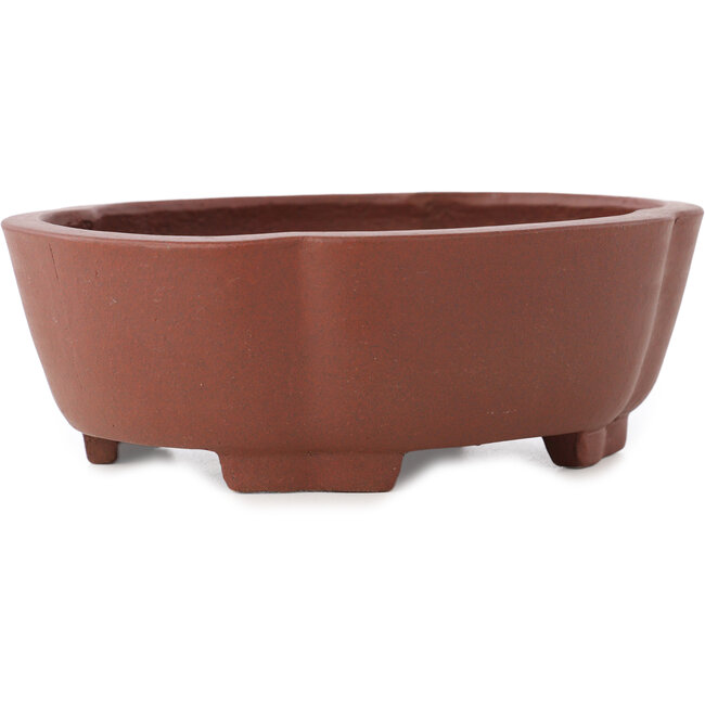 Mokko unglasierter Bonsai-Topf von Shibakatsu - 160 x 132 x 53 mm