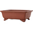 Maceta rectangular sin esmaltar para bonsái de Shibakatsu - 185 x 152 x 65 mm