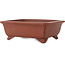 Maceta rectangular sin esmaltar para bonsái de Shibakatsu - 185 x 152 x 65 mm