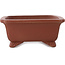 Maceta rectangular sin esmaltar para bonsái de Shibakatsu - 185 x 152 x 65 mm