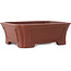 Maceta rectangular sin esmaltar para bonsái de Shibakatsu - 182 x 152 x 64 mm