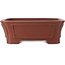 Maceta rectangular sin esmaltar para bonsái de Shibakatsu - 182 x 152 x 64 mm