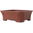 Maceta rectangular sin esmaltar para bonsái de Shibakatsu - 182 x 152 x 64 mm
