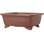 Maceta rectangular sin esmaltar para bonsái de Shibakatsu - 158 x 130 x 62 mm